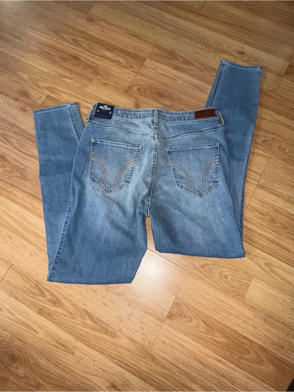 Hollister Light Blue Straight Leg Jeans - Picture 6 of 8